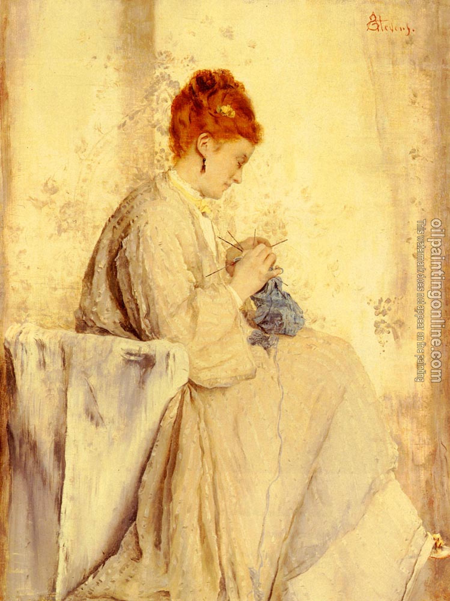 Stevens, Alfred - The Knitter